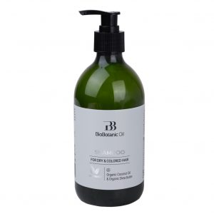 Champú para cabello teñido, dañado y seco Aceite de coco orgánico y manteca de karité orgánica
