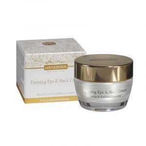 Crema reafirmante para ojos y cuello gold edition