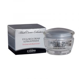 Crema ultra intensiva para ojos y cuello con cápsulas de vitaminas caviar negro