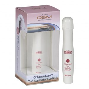 Aplicador de trío de suero de colágeno para ojos y labios