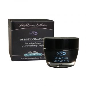Crema para ojos y cuello derma-age plus SPF-15 caviar negro