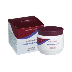 Mascarilla cabello rubio total caviar negro 500 ml.