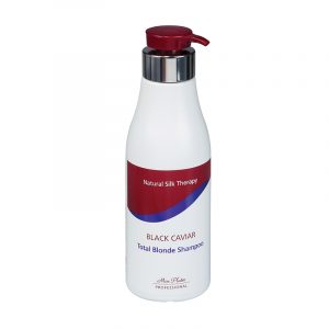 Champú rubio total para cabello rubio caviar negro 500 ml.